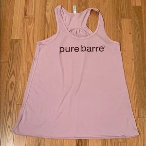 Pure barre racer back tank